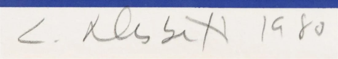 Original Signed Lowell Blair Nesbitt 'Flowers on Blue' Artist Proof 3/40 - 4