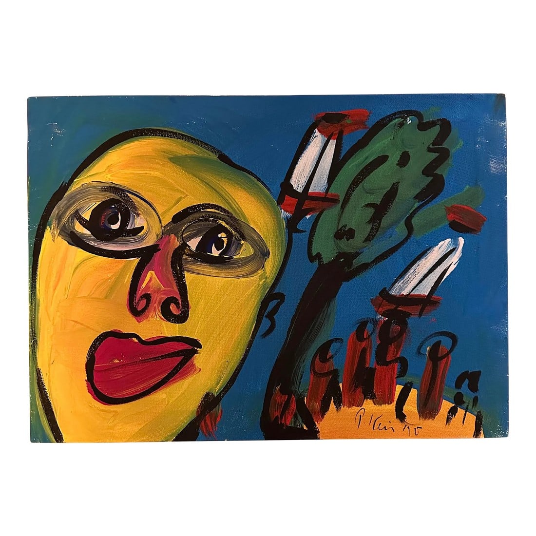 Peter Keil Original Painting: Peter Keil is a German artist that focuses primarily on abstract expressionism. Keil painted with some of the greats including Joan MirÃ³, Pablo Picasso and Andy Warhol, to name a few. This