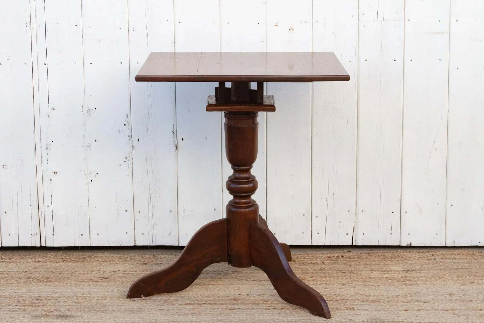 Antique French Colonial Square Cafe Table - 3