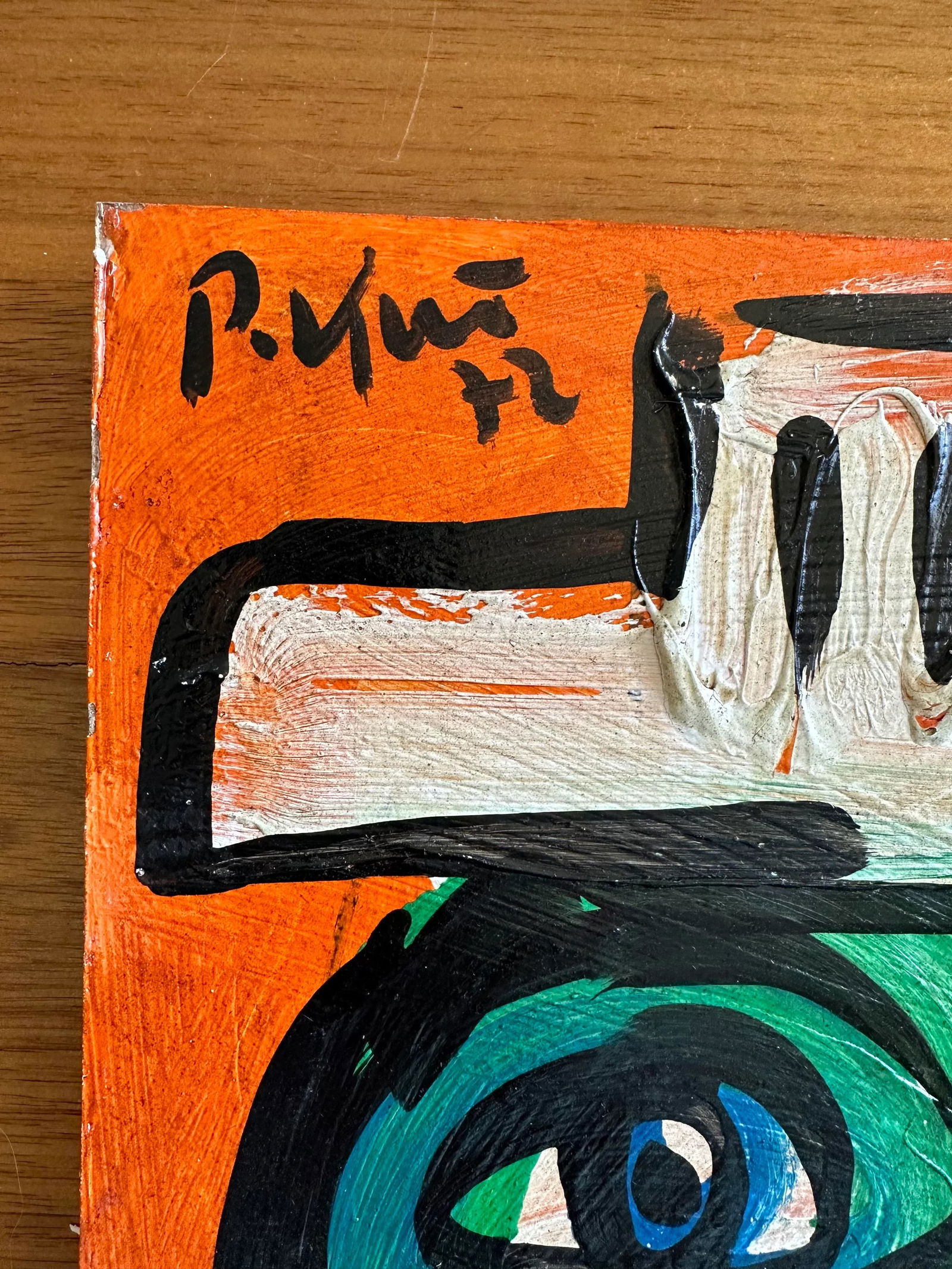 Titled Peter Keil Original 1972 Painting - 2