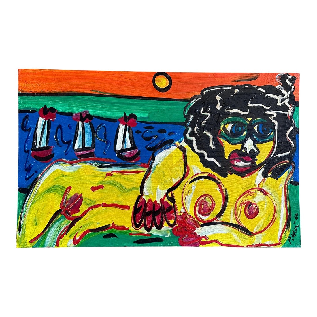 Art Original 1967 Painting by Peter Keil: Peter Keil is a German artist that focuses primarily on abstract expressionism. Keil painted with some of the greats including Joan MirÃ³, Pablo Picasso and Andy Warhol, to name a few. This