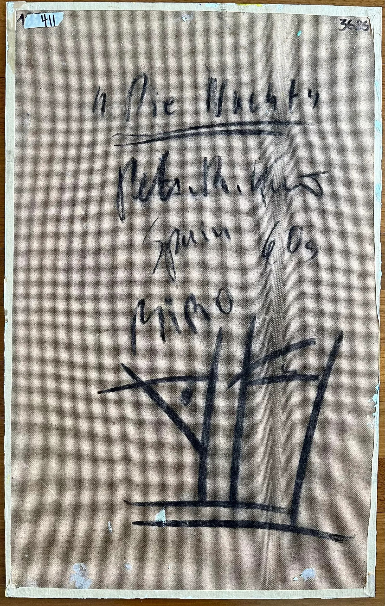 Titled MirÃ³vian Style Original 1967 Peter Keil Painting - 5