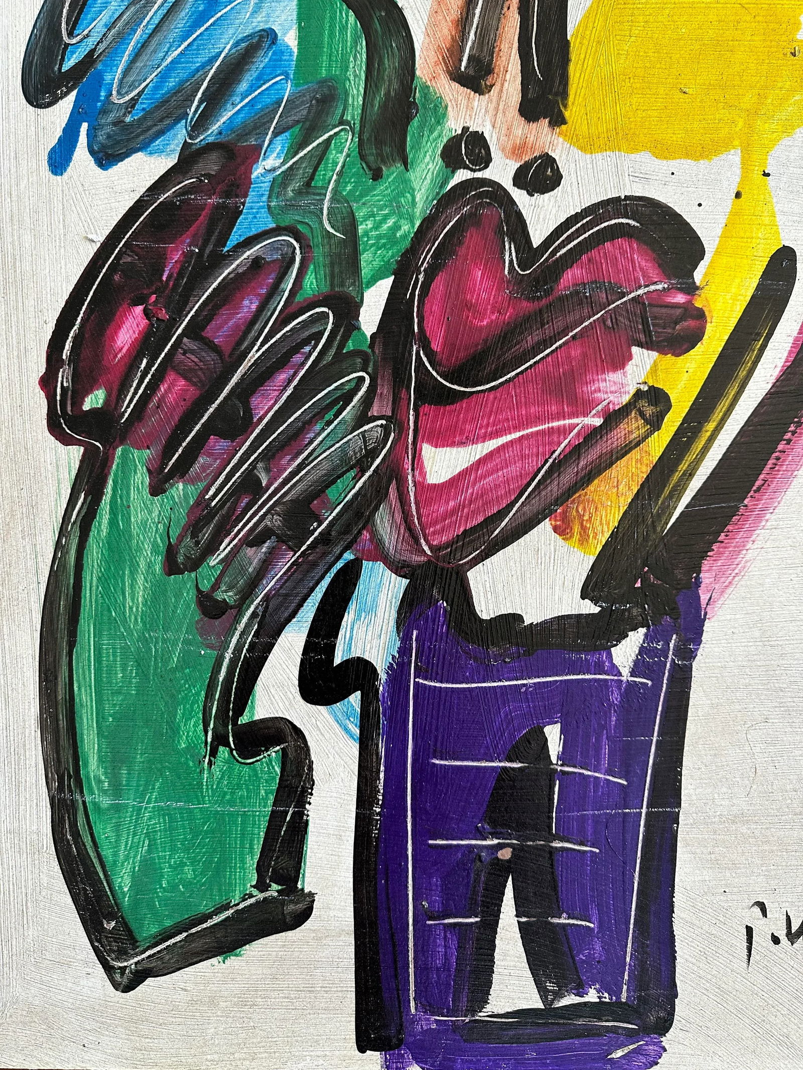 MirÃ³ by Artist Peter Keil Original 1964 Painting - 3