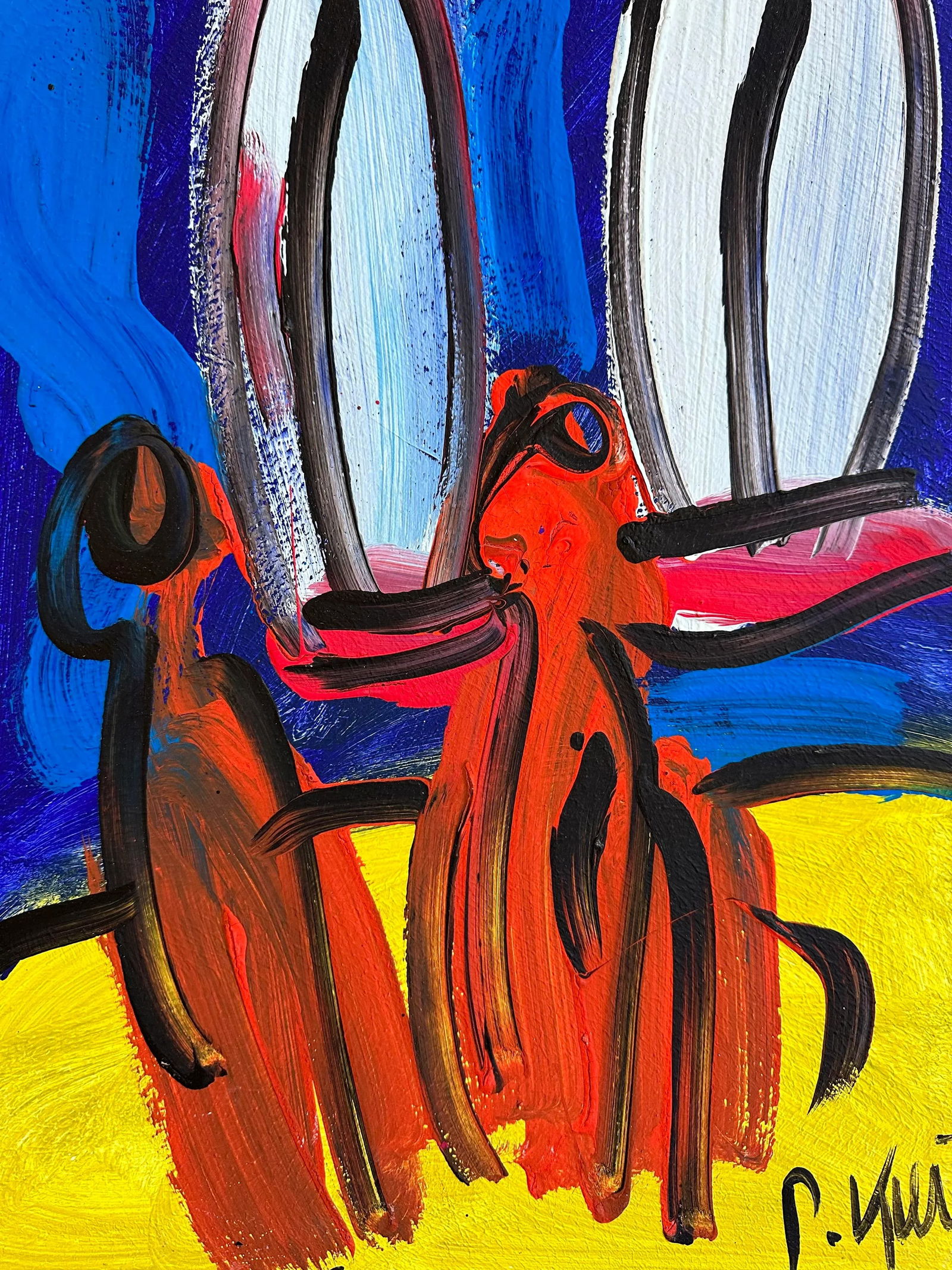 Original 1984 Peter Keil Painting - 3