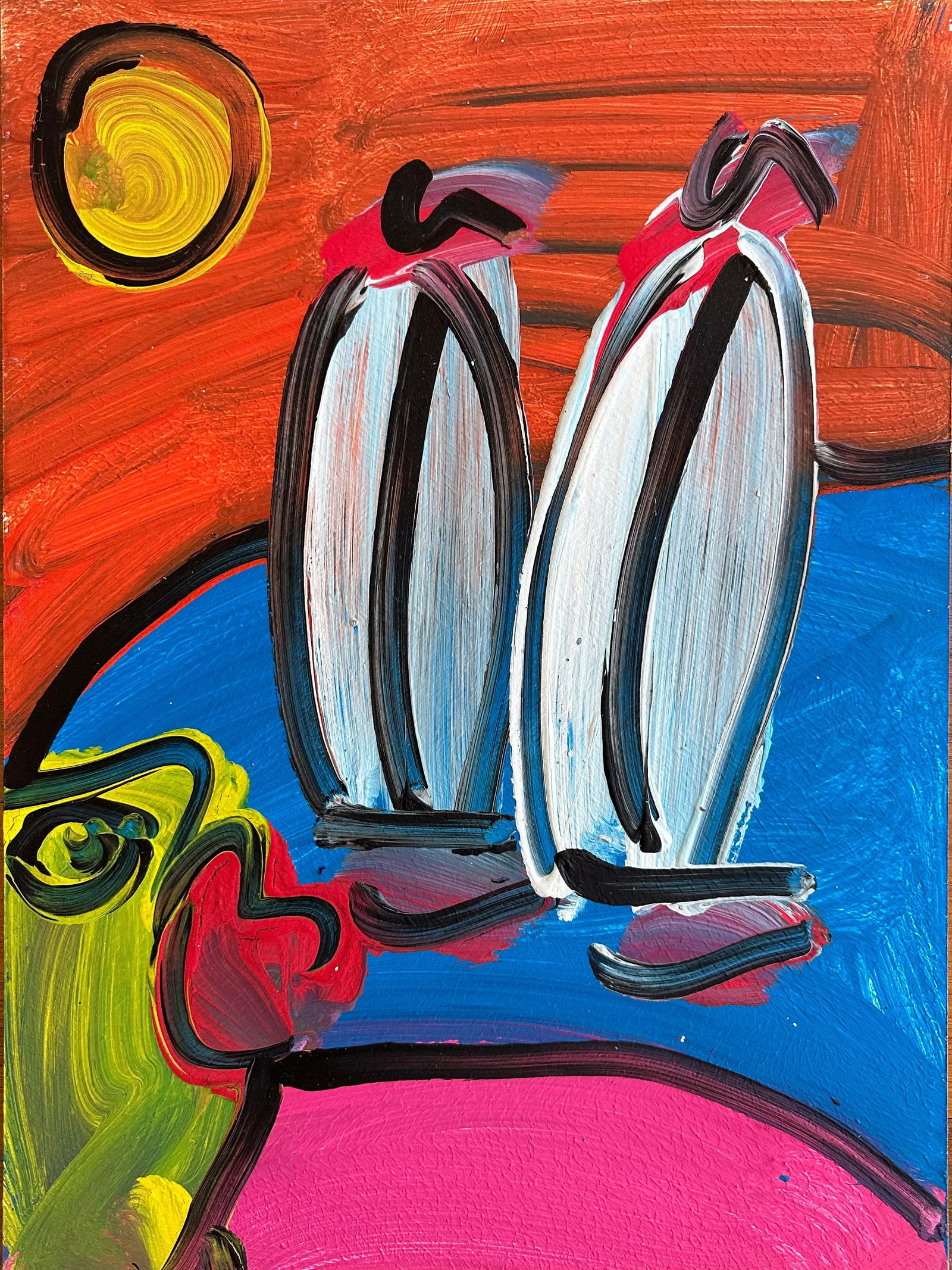 Original 1997 Peter Keil Painting - 4