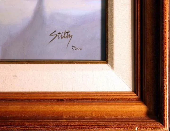 Thomas Stiltz "The White Pitcher" Flower H. Signed W/Custom Frame - 4