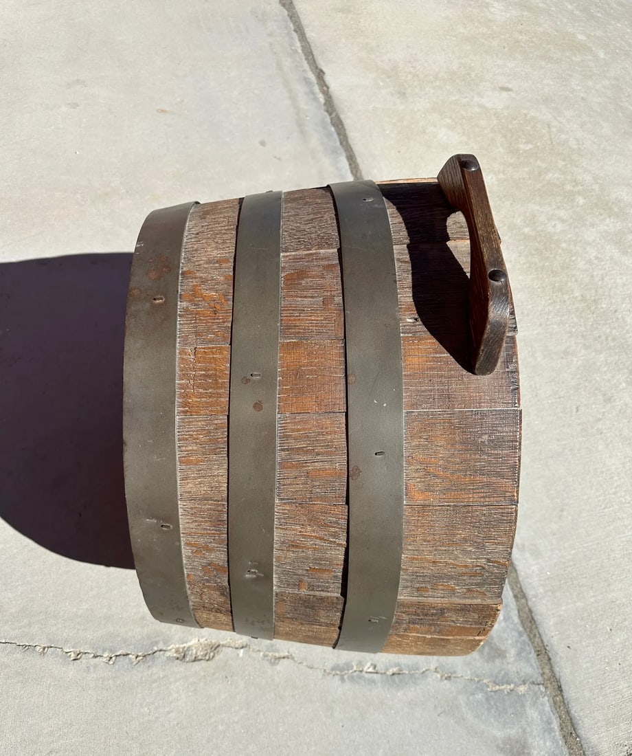 Rustic Wine Barrel Wine Display Rack - 2