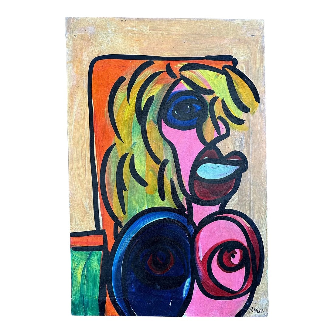 Original Peter Keil Painting: Peter Keil is a German artist that focuses primarily on abstract expressionism. Keil painted with some of the greats including Joan MirÃ³, Pablo Picasso and Andy Warhol, to name a few. This