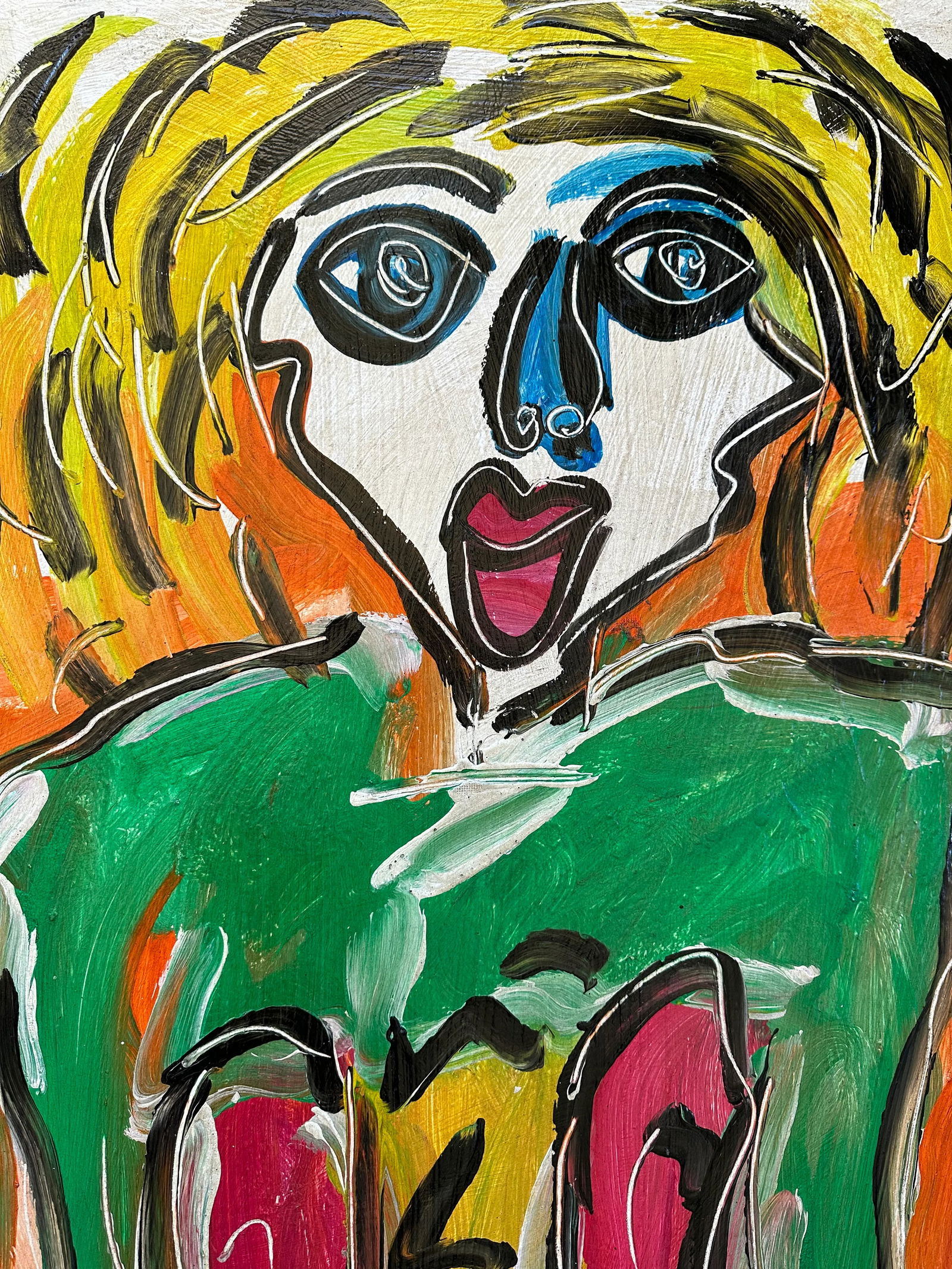 1964 Original Painting Titled "Art" by Artist Peter Keil - 3