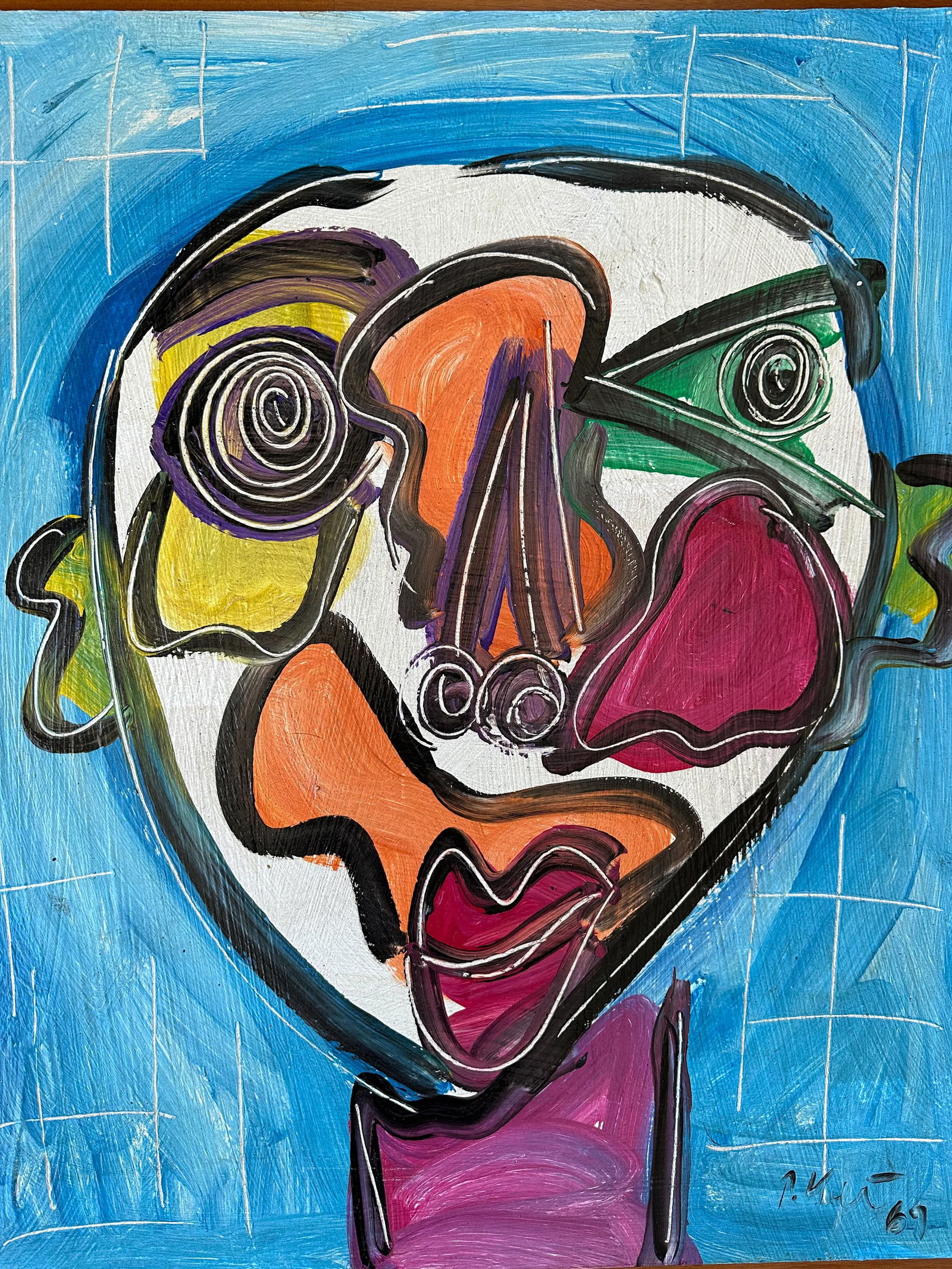 1969 "Spanish Man" Original Painting by Artist Peter Keil - 3