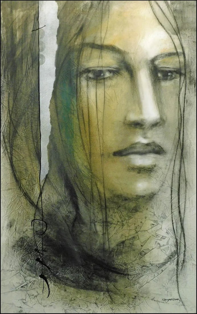 Andre Desjardins "La Foret Et Le Silence" Original Oil on Canvas Painting, Hand Signed - 2