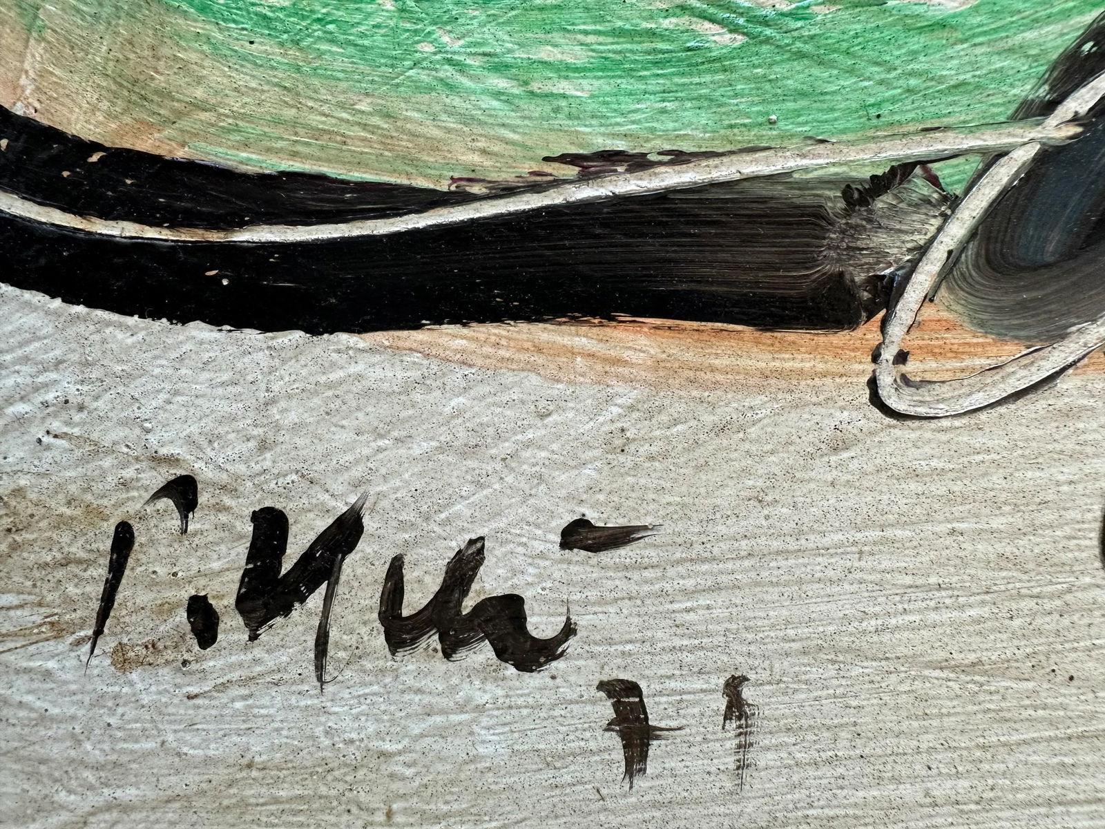 1977 Titled Original Peter Keil Painting - 2