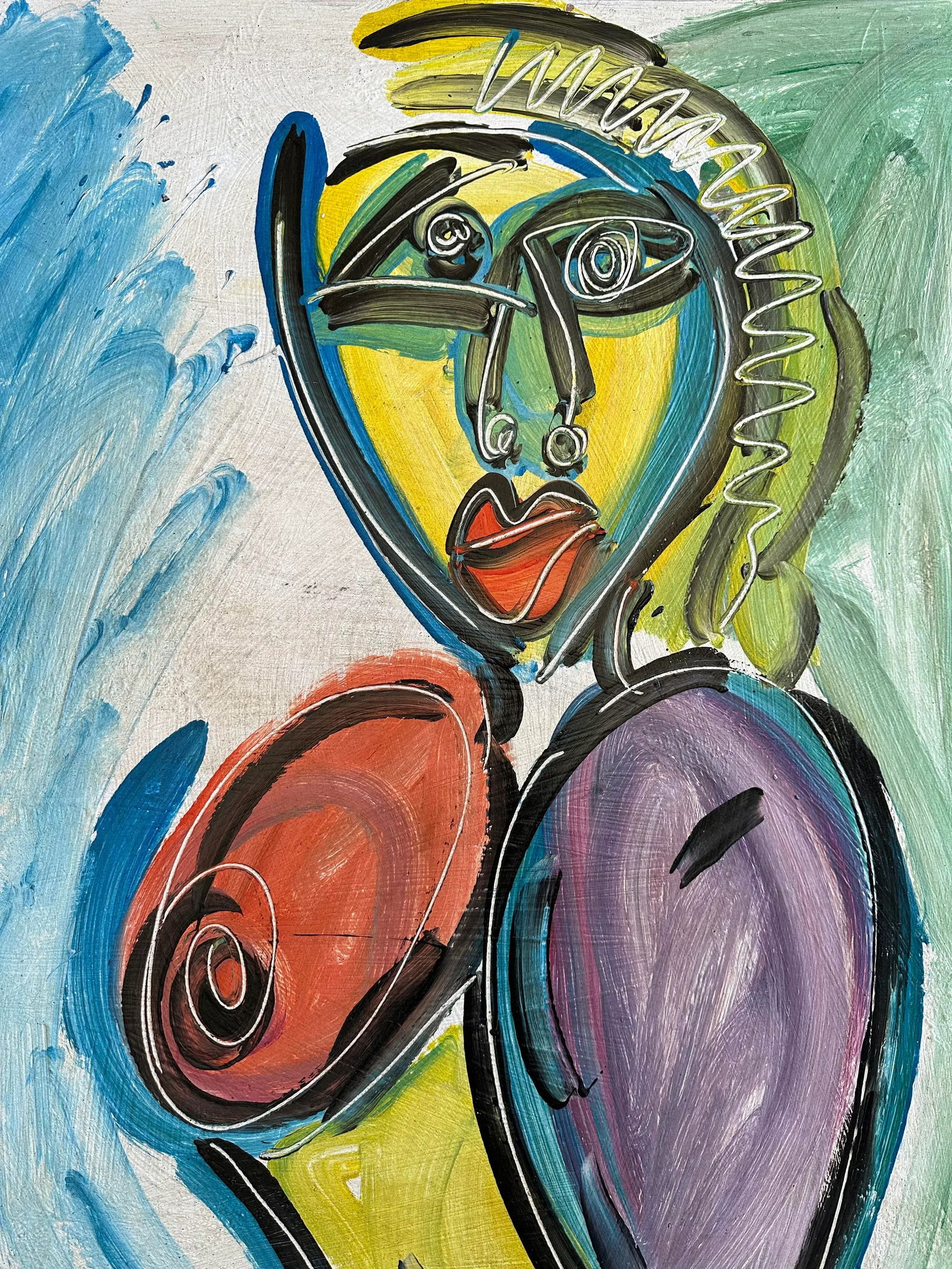 1964 Titled Original Peter Keil Painting - 3