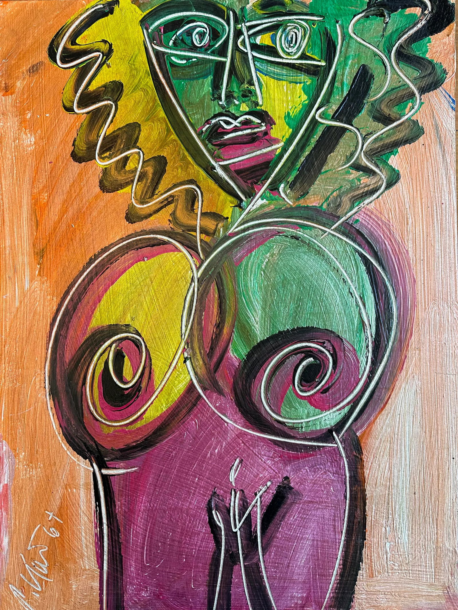 1967 Titled Original Peter Keil Painting - 3