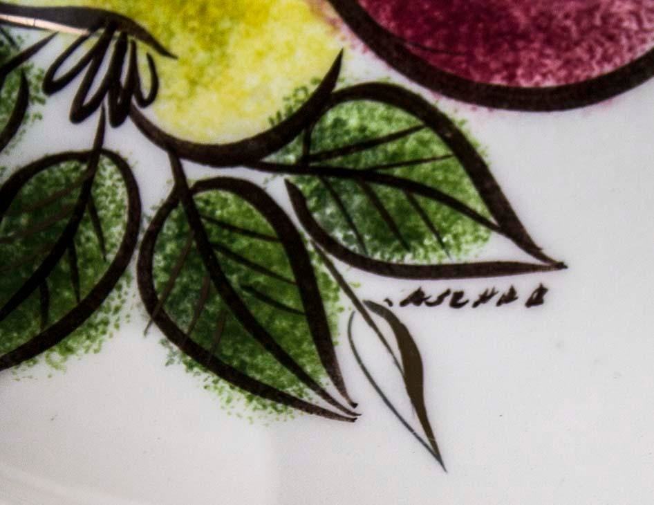 Rare Mid-Century Sascha Brastoff China - Provincial Fruit Pattern - 6