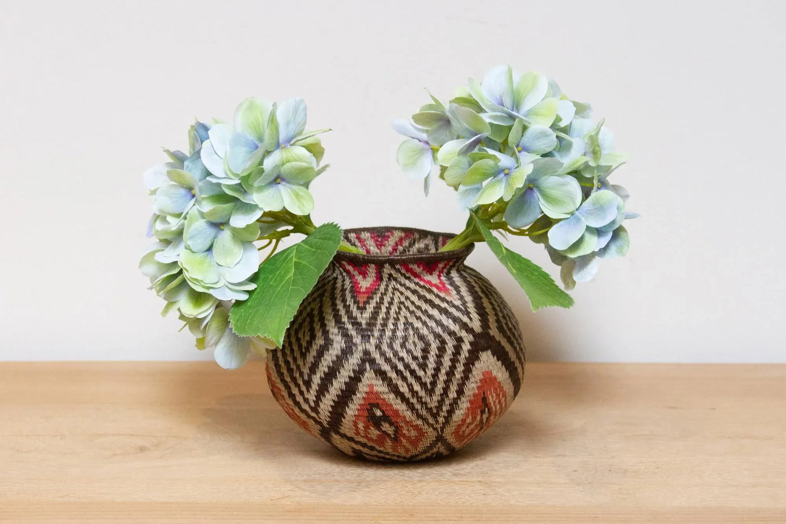 Finely Woven Earthy Diamond Motif Embera Basket - 7