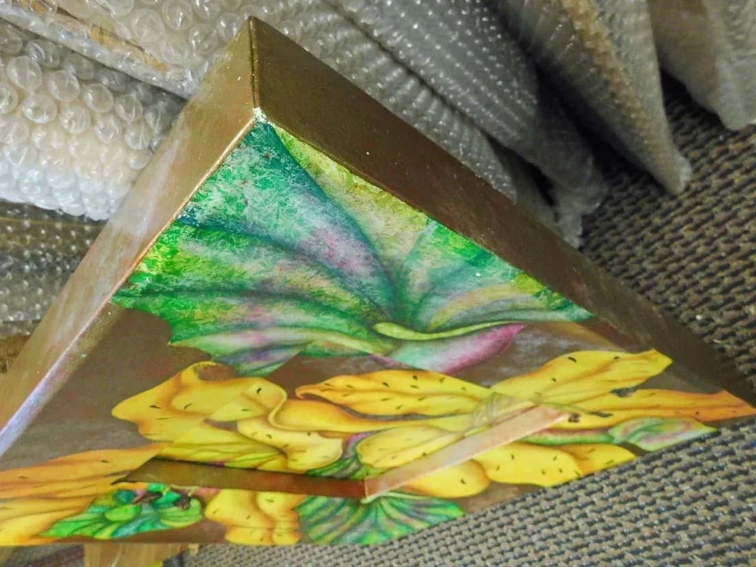 Luis Sottil "Summer" Yellow Lily Hand Signed #Hr580 Original Flower Art Canvas - 2