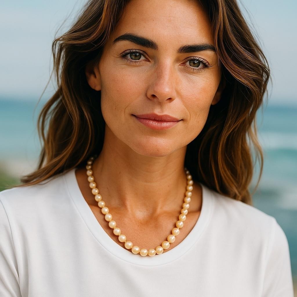 Vintage 1970s Double Strand Cultured Pearl 30 Inch Long 14k Yellow Gold Clasp Necklace - 2