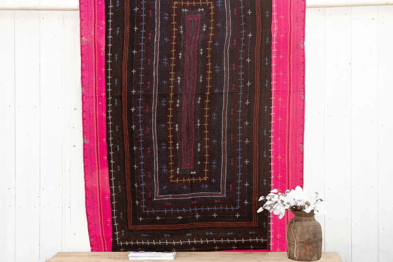 Antique Vibrant Sindh Nomadic Quilt - 7