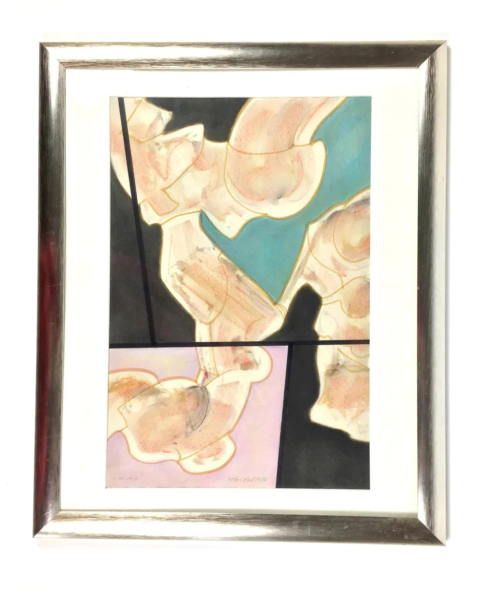 1984 Paul Reed Original Abstract Signed Painting - 10