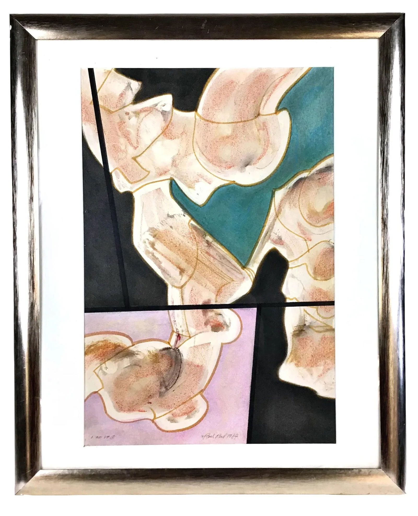 1984 Paul Reed Original Abstract Signed Painting - 12