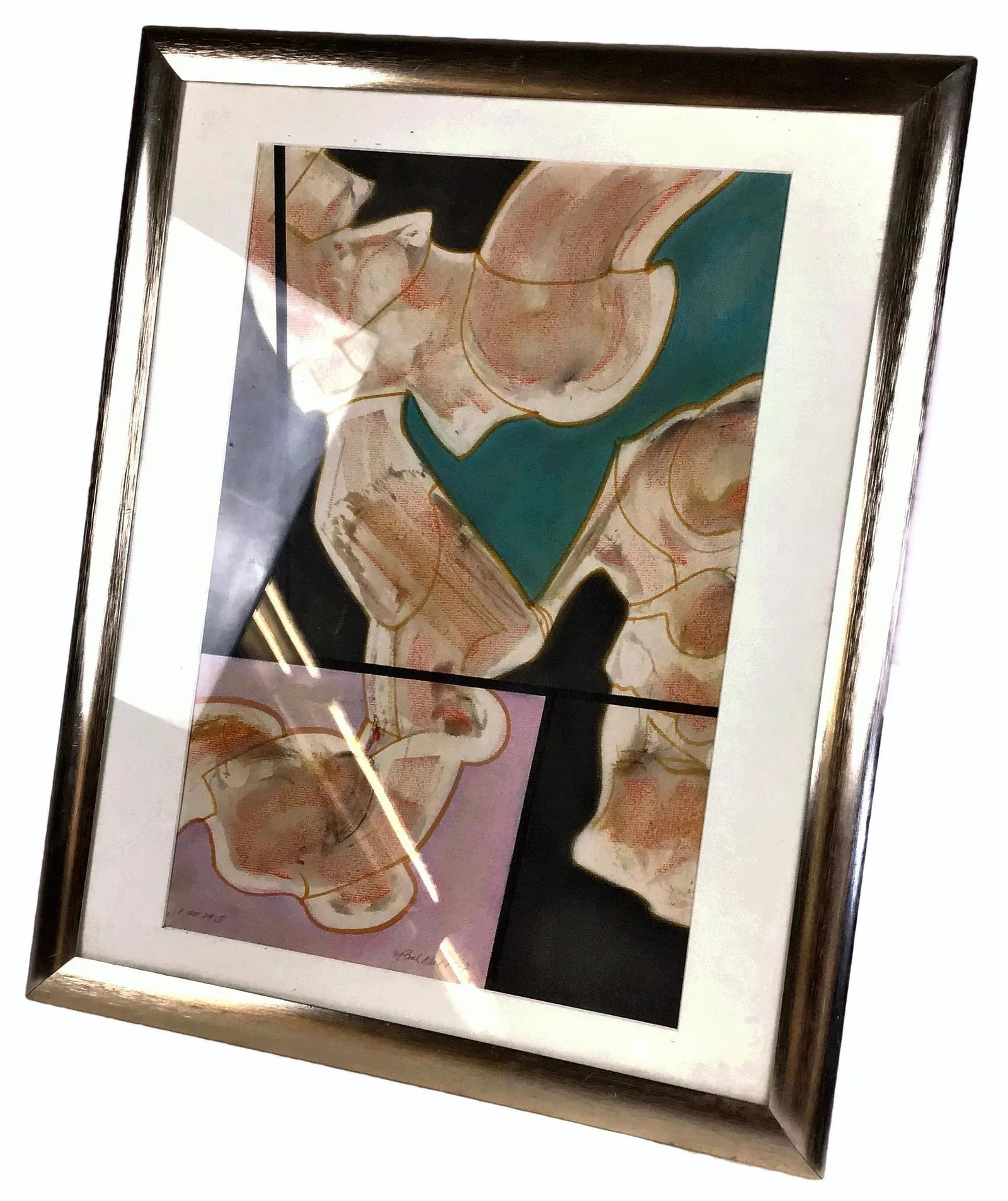 1984 Paul Reed Original Abstract Signed Painting - 2