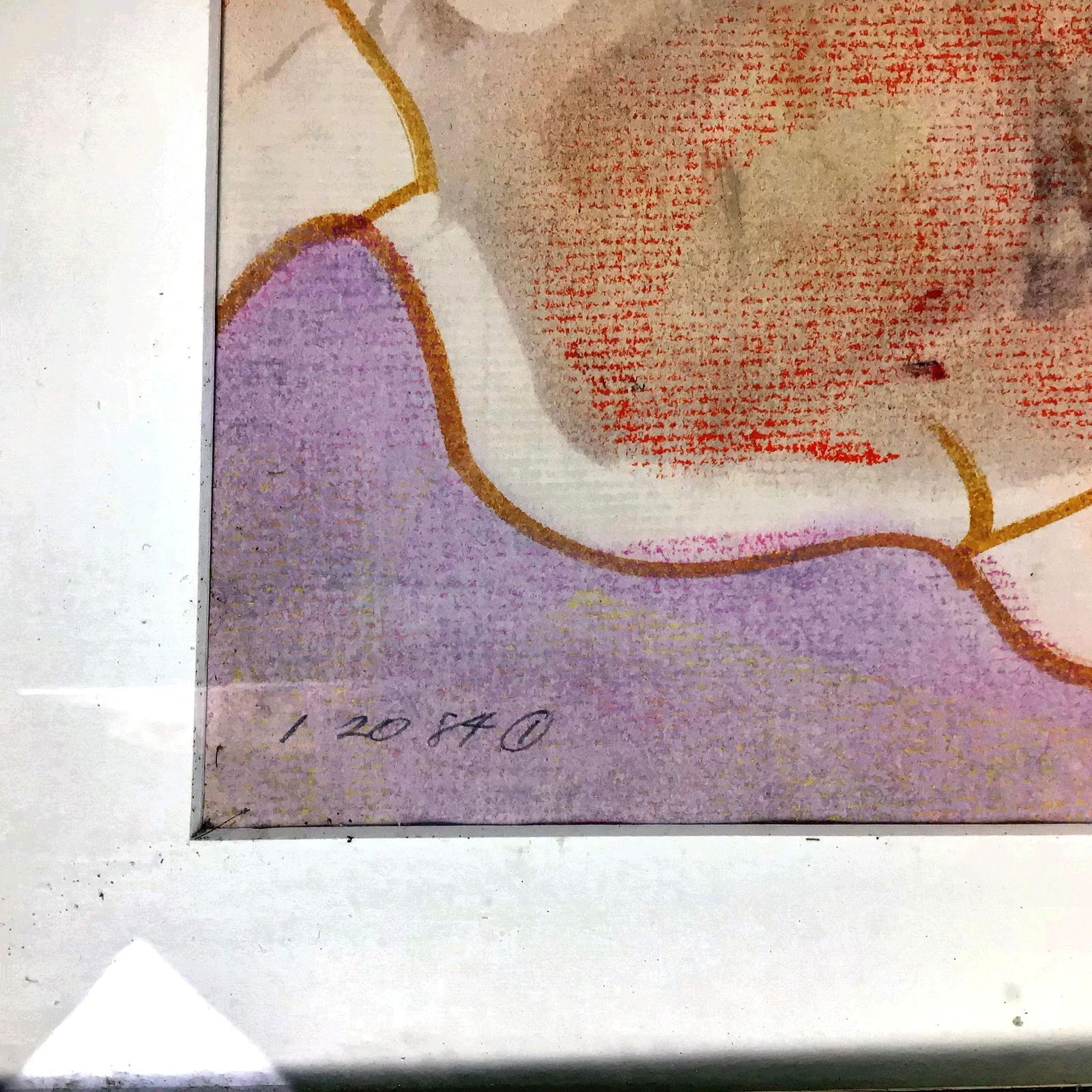 1984 Paul Reed Original Abstract Signed Painting - 4