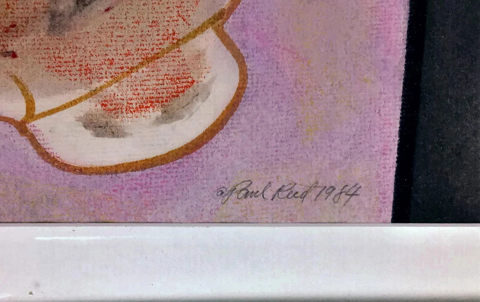 1984 Paul Reed Original Abstract Signed Painting - 5