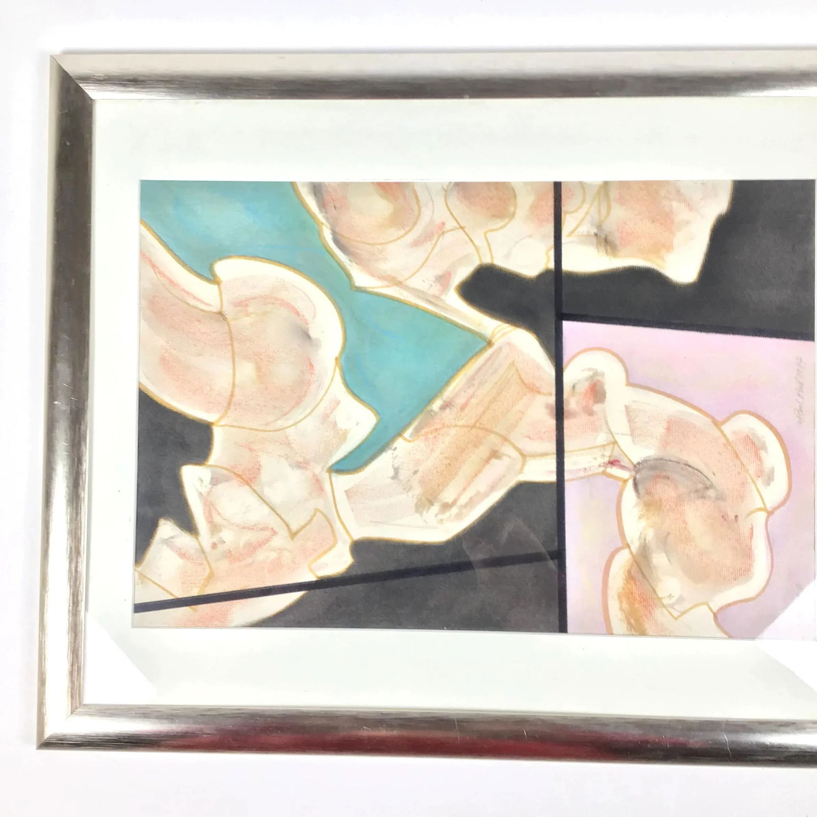 1984 Paul Reed Original Abstract Signed Painting - 6