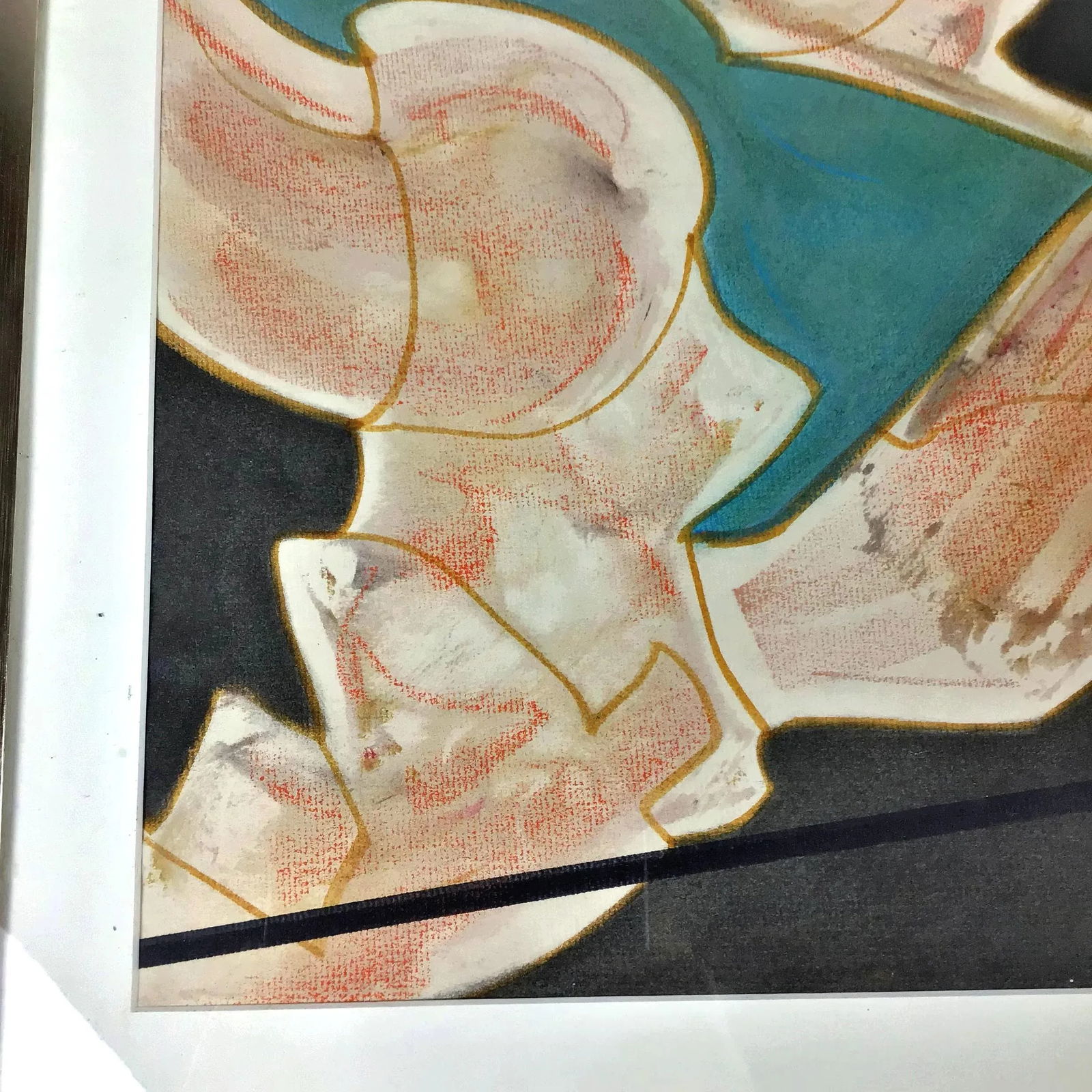 1984 Paul Reed Original Abstract Signed Painting - 7