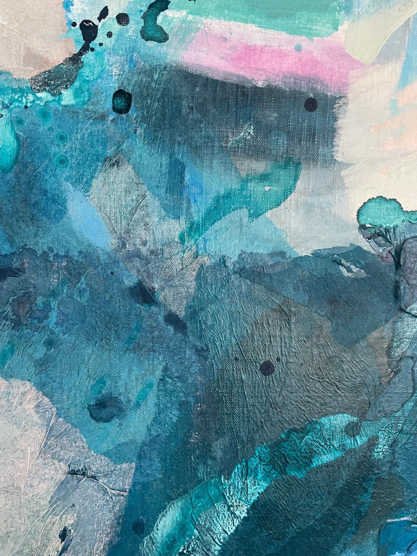 Big Blue Sea Original Painting - 5