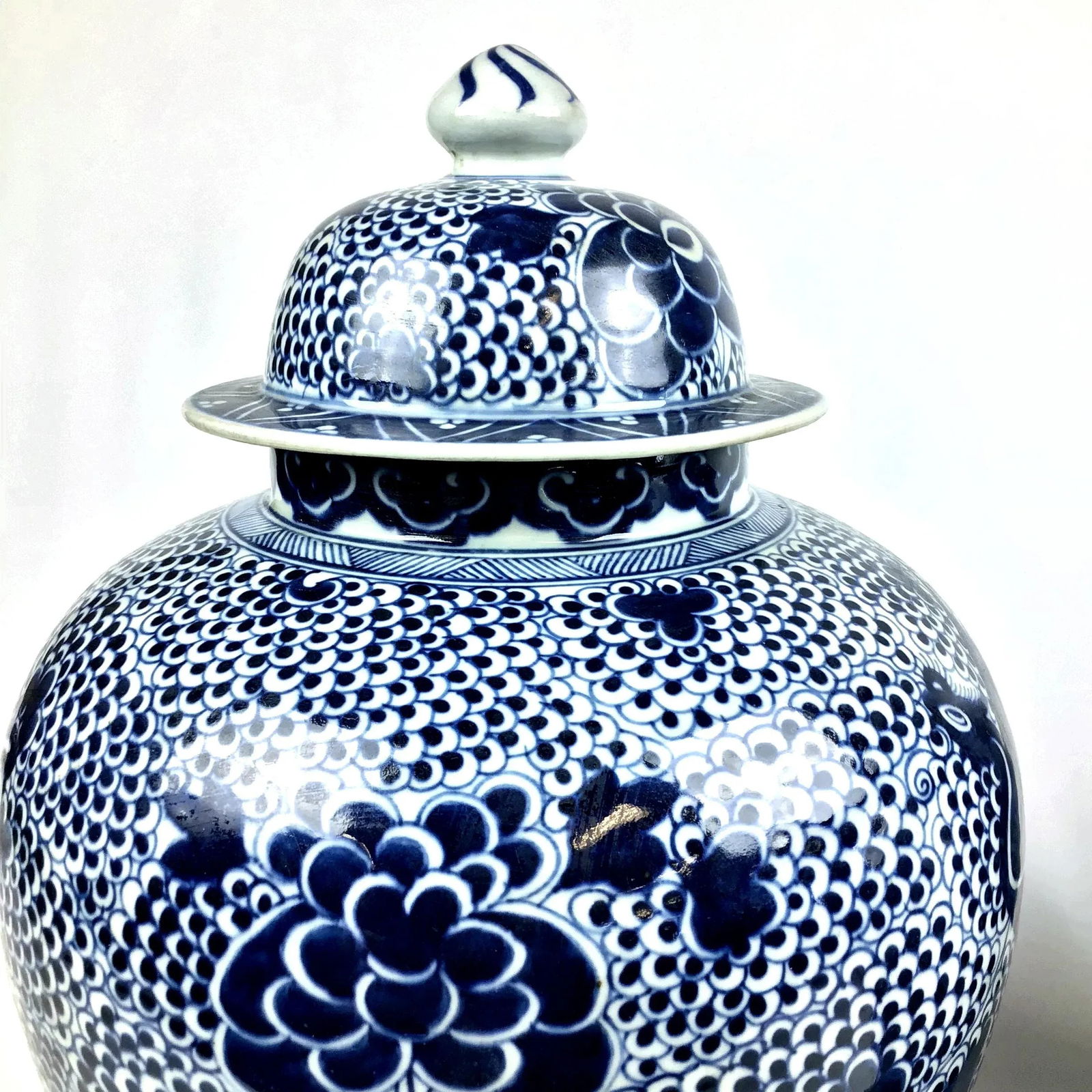 Early 20th Century Antique Asian Porcelain Ginger Jars- a Pair - 2