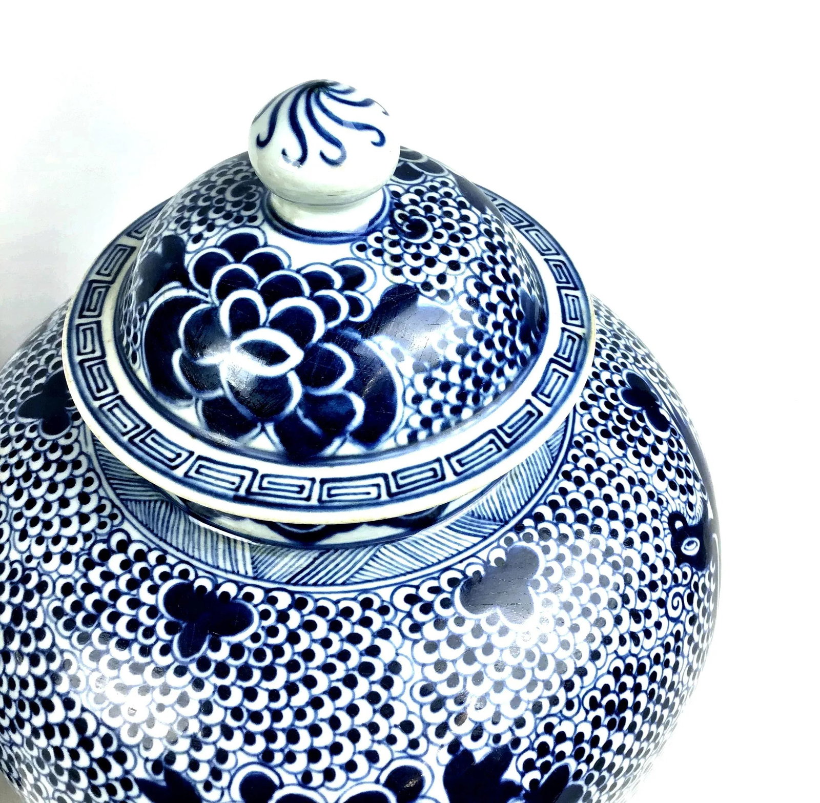 Early 20th Century Antique Asian Porcelain Ginger Jars- a Pair - 5