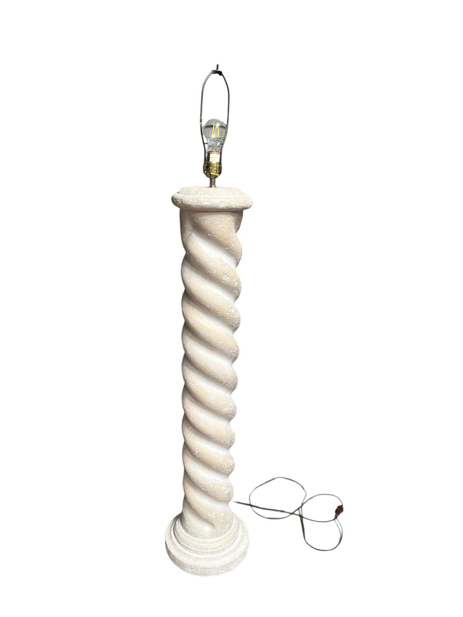 Michael Taylor Style Plaster Floor Lamp 1980's - 2