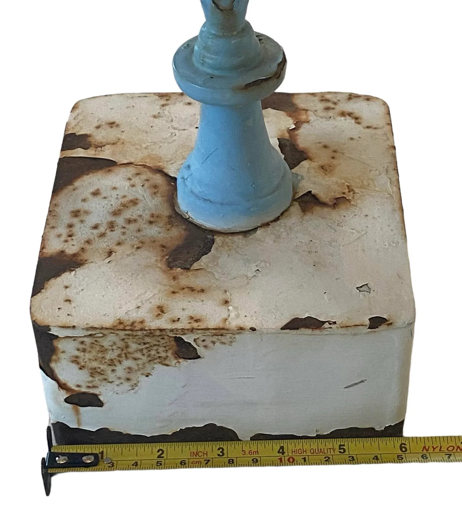 Mid 20th Century Blue & White Painted Metal Armillary - 10