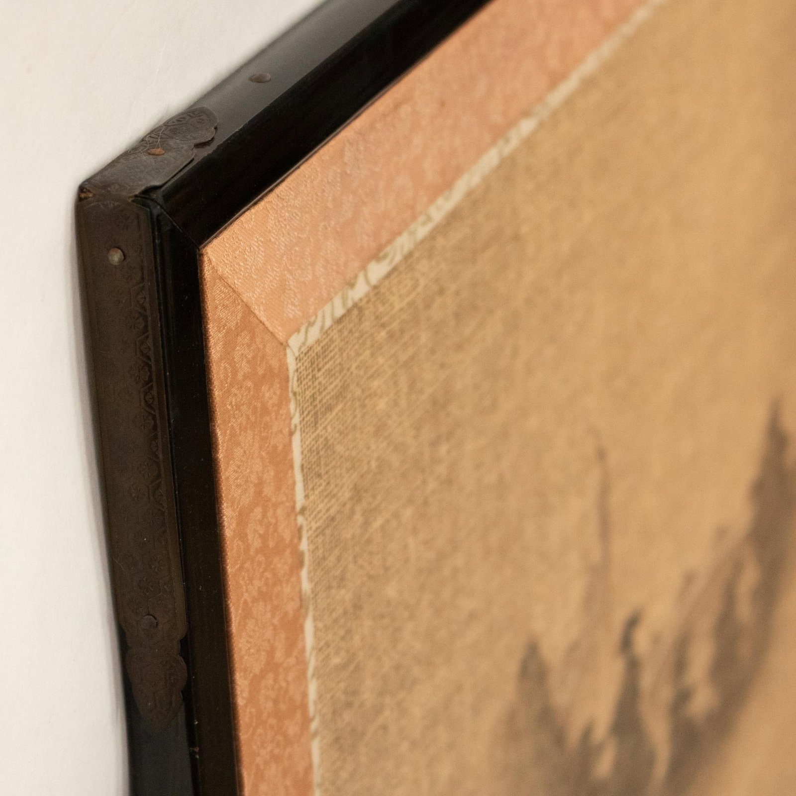 1970s ShÅwa Era Japanese 4-Panel Painted Byobu Screen - 9