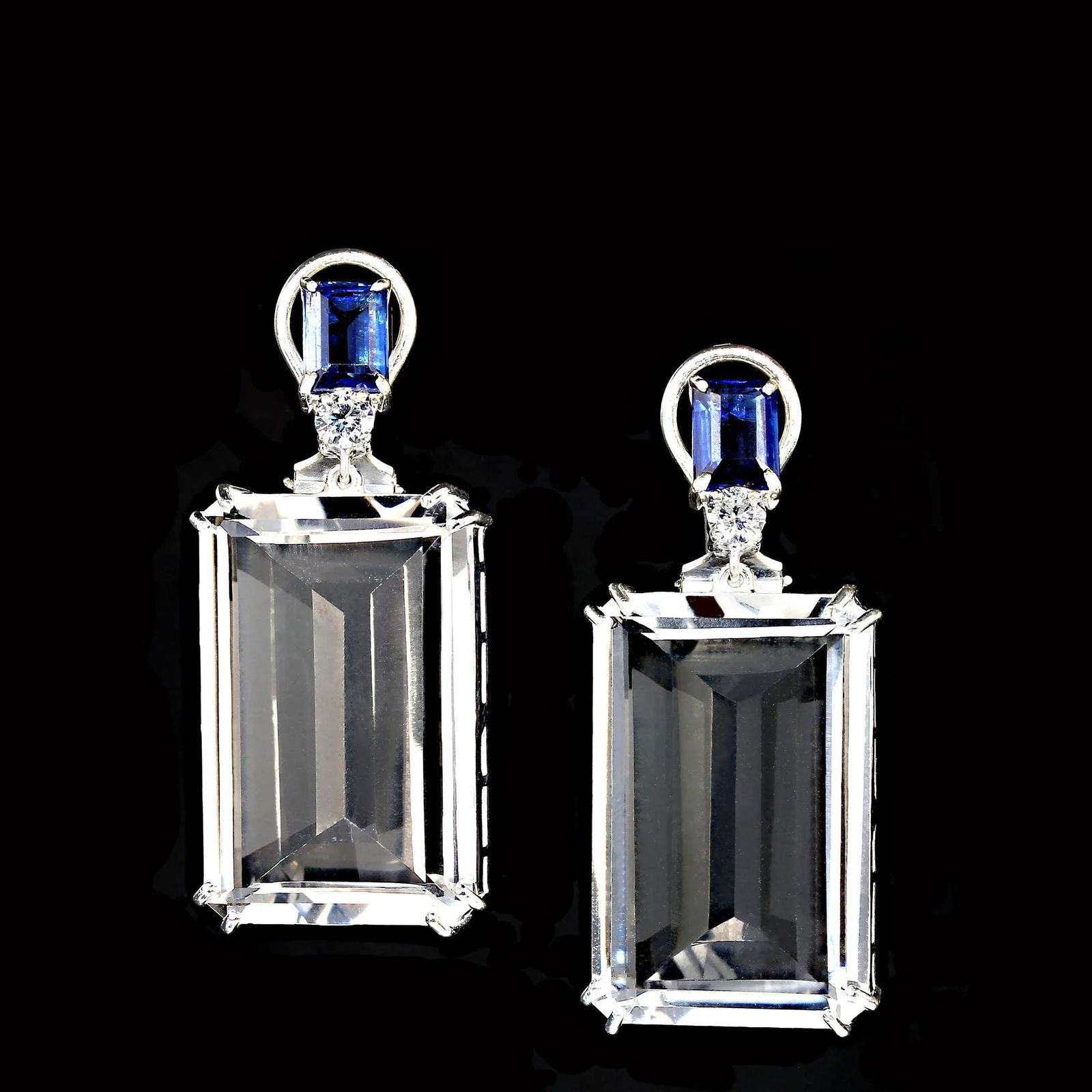AJD Contemporary Crystal and Kyanite Dangle Earrings - 2 Pieces - 3