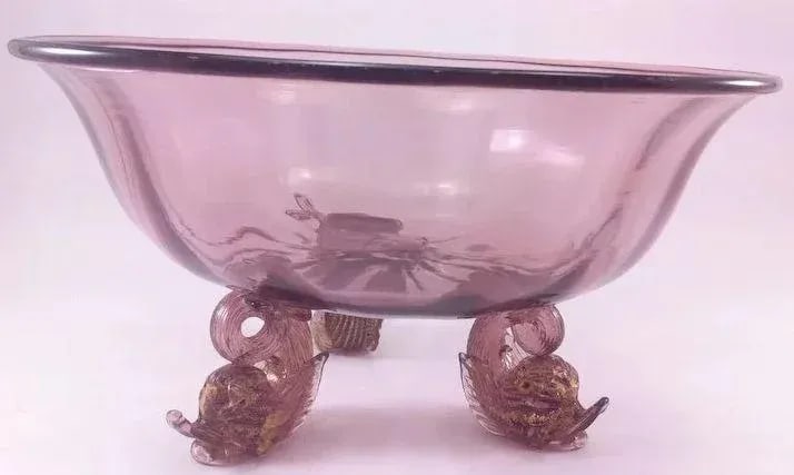 Venetian/Murano Glass Three Piece Console Ensemble Set - 6