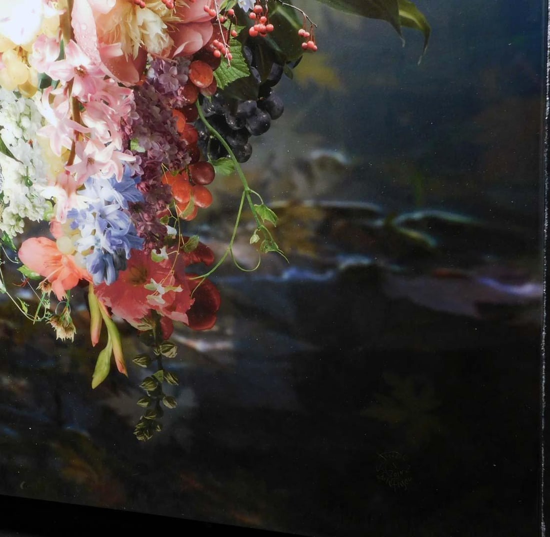 Antal Goldfinger "Daydream" Floral Giclee on Canvas With Resin Hand Signed - 2