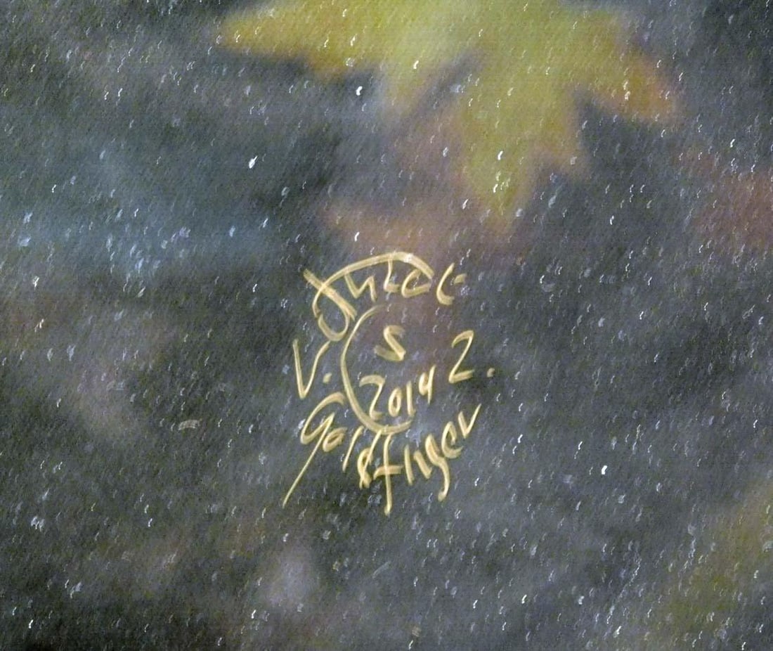 Antal Goldfinger "Daydream" Floral Giclee on Canvas With Resin Hand Signed - 7