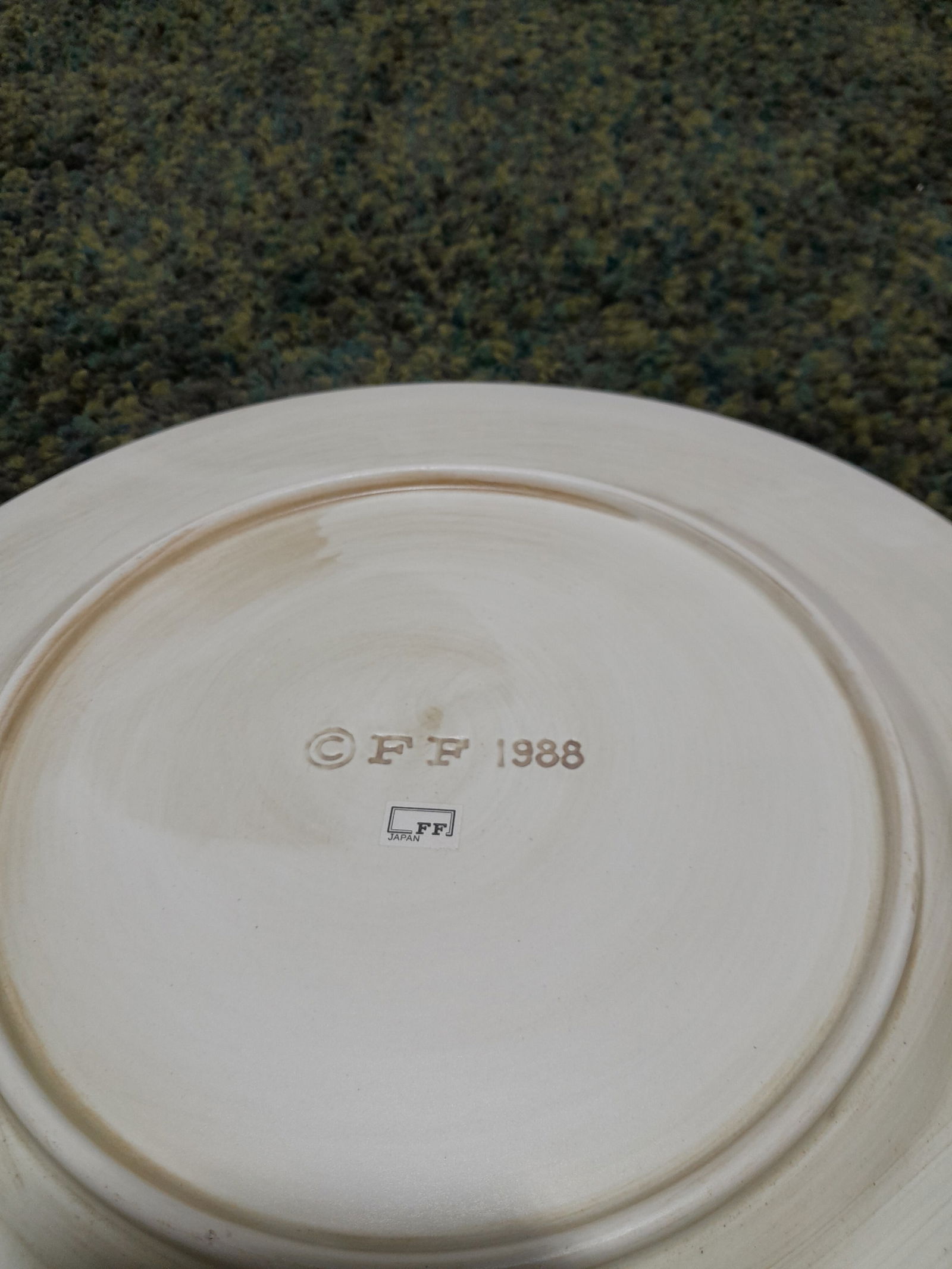 1980s Fitz and Floyd Basketweave Charger Plates- Set of 6 - 7