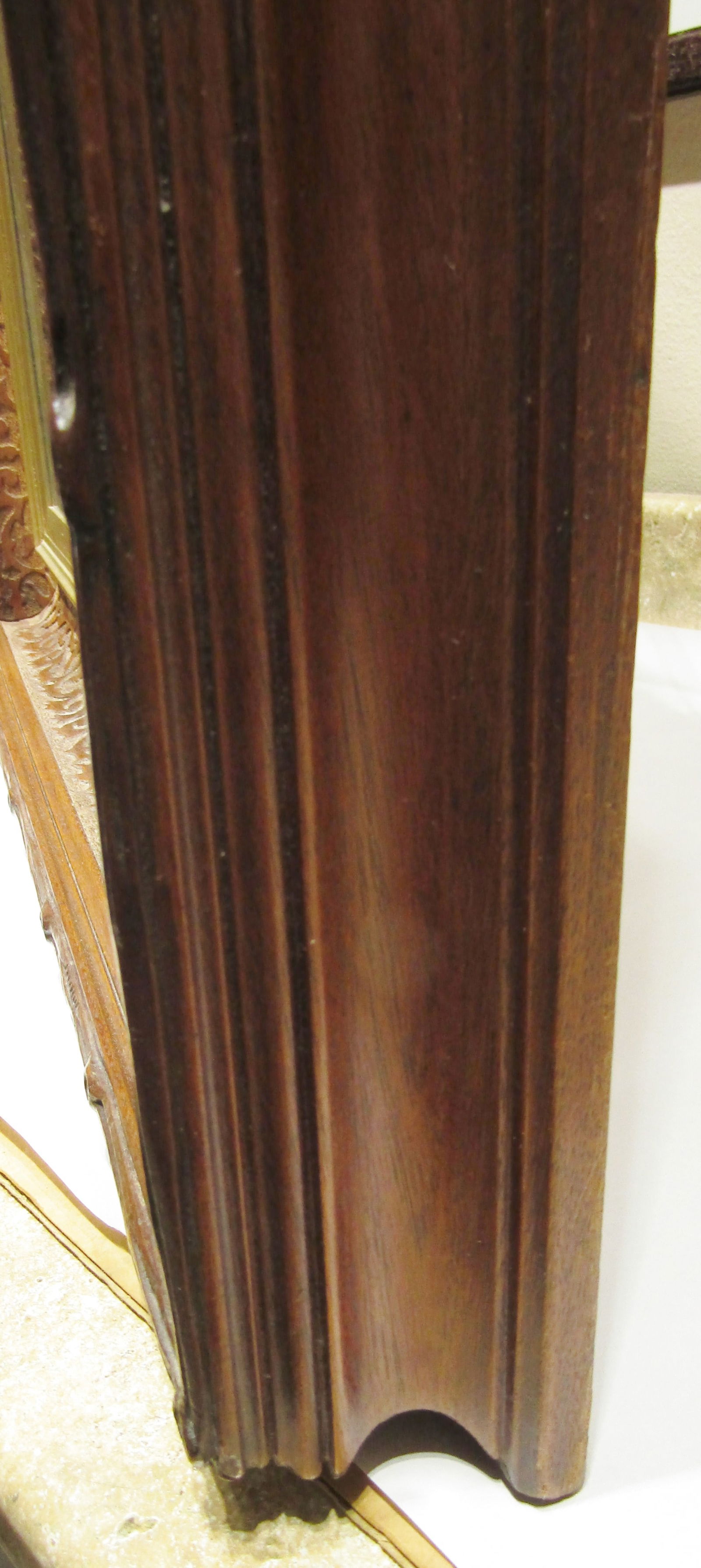 Antique Hand Carved Walnut Faux Bois Casetta Style Wall Mirror Circa 1870's - 8