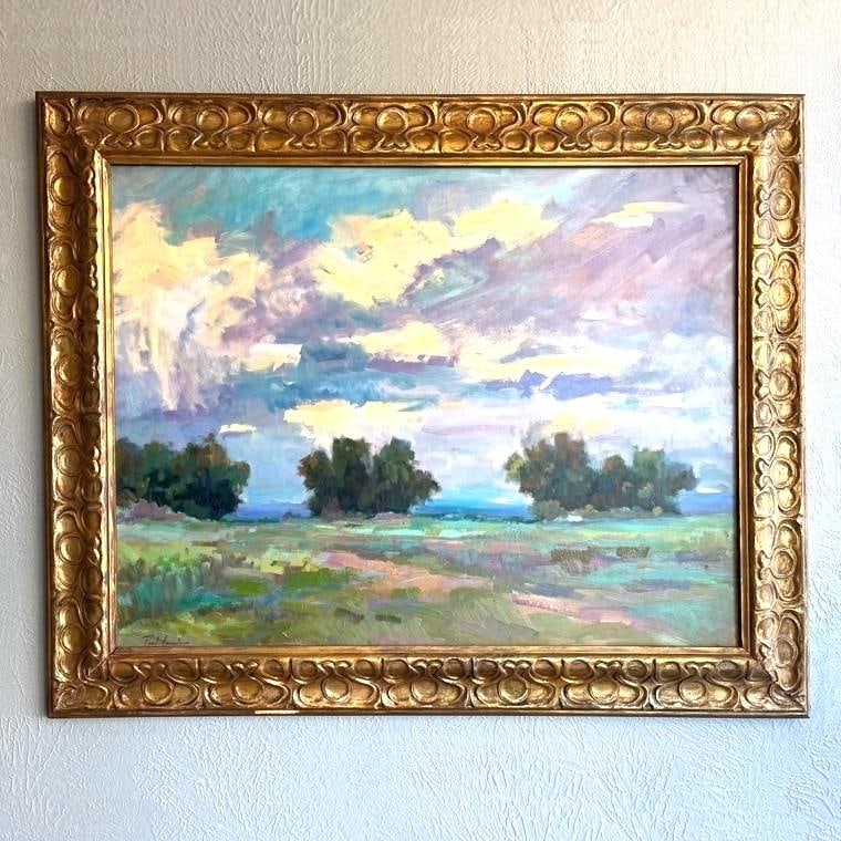 1980's California Plein Air Painting "Arroyo Seco Meadow" by Paul Casebeer - 11