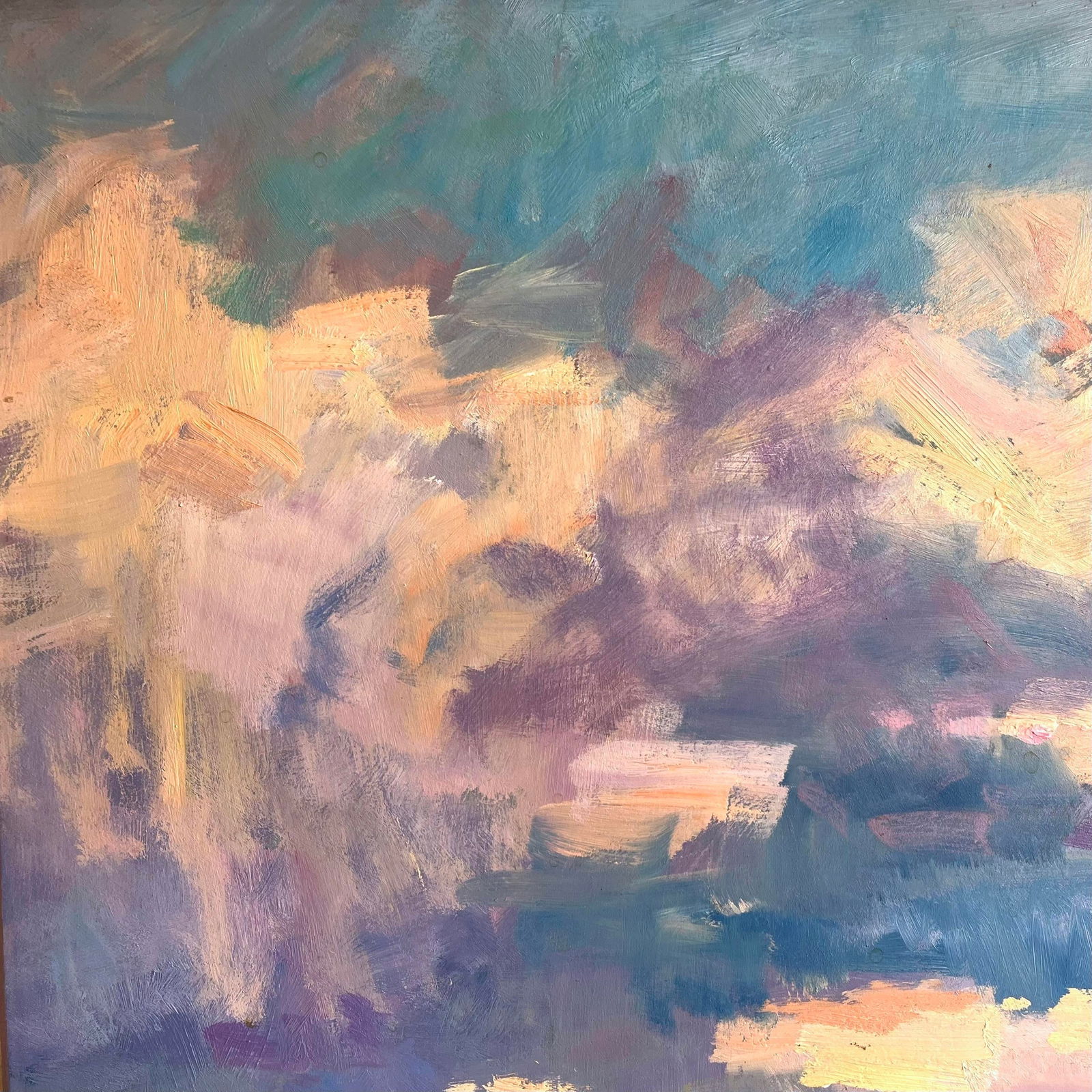 1980's California Plein Air Painting "Arroyo Seco Meadow" by Paul Casebeer - 3