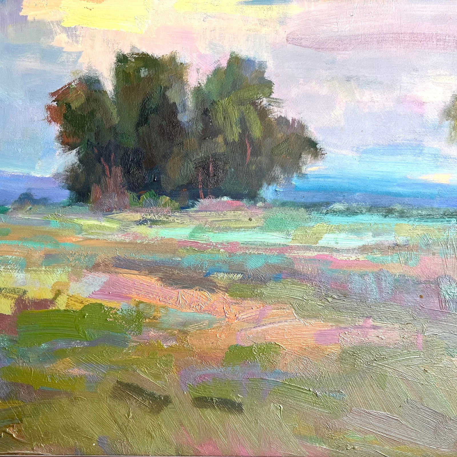 1980's California Plein Air Painting "Arroyo Seco Meadow" by Paul Casebeer - 7