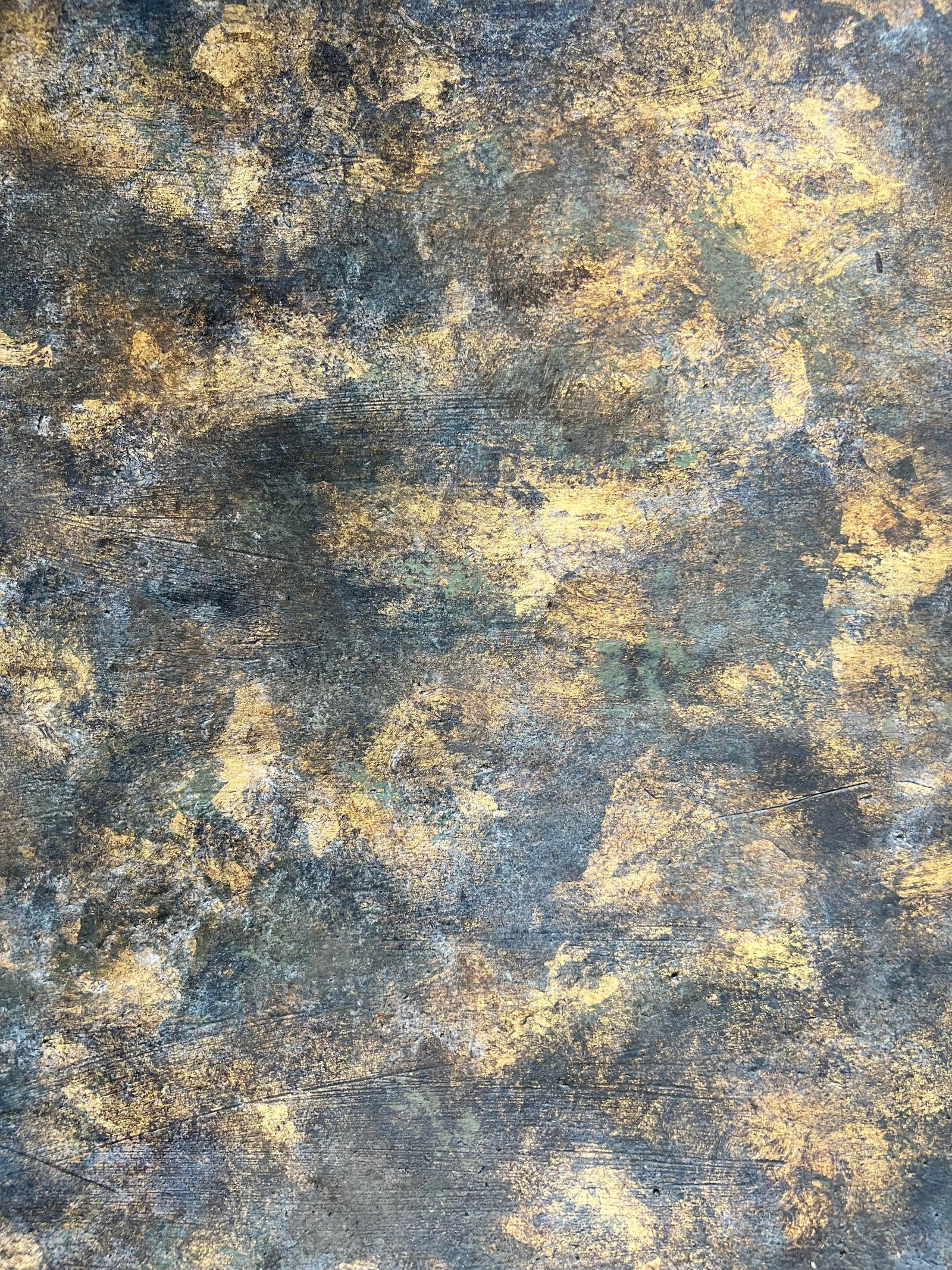 Vintage Oscar Bach Style Newly Painted and Hand Gilt Iron X Base Bench/Stool Unique Home Décor" - 8