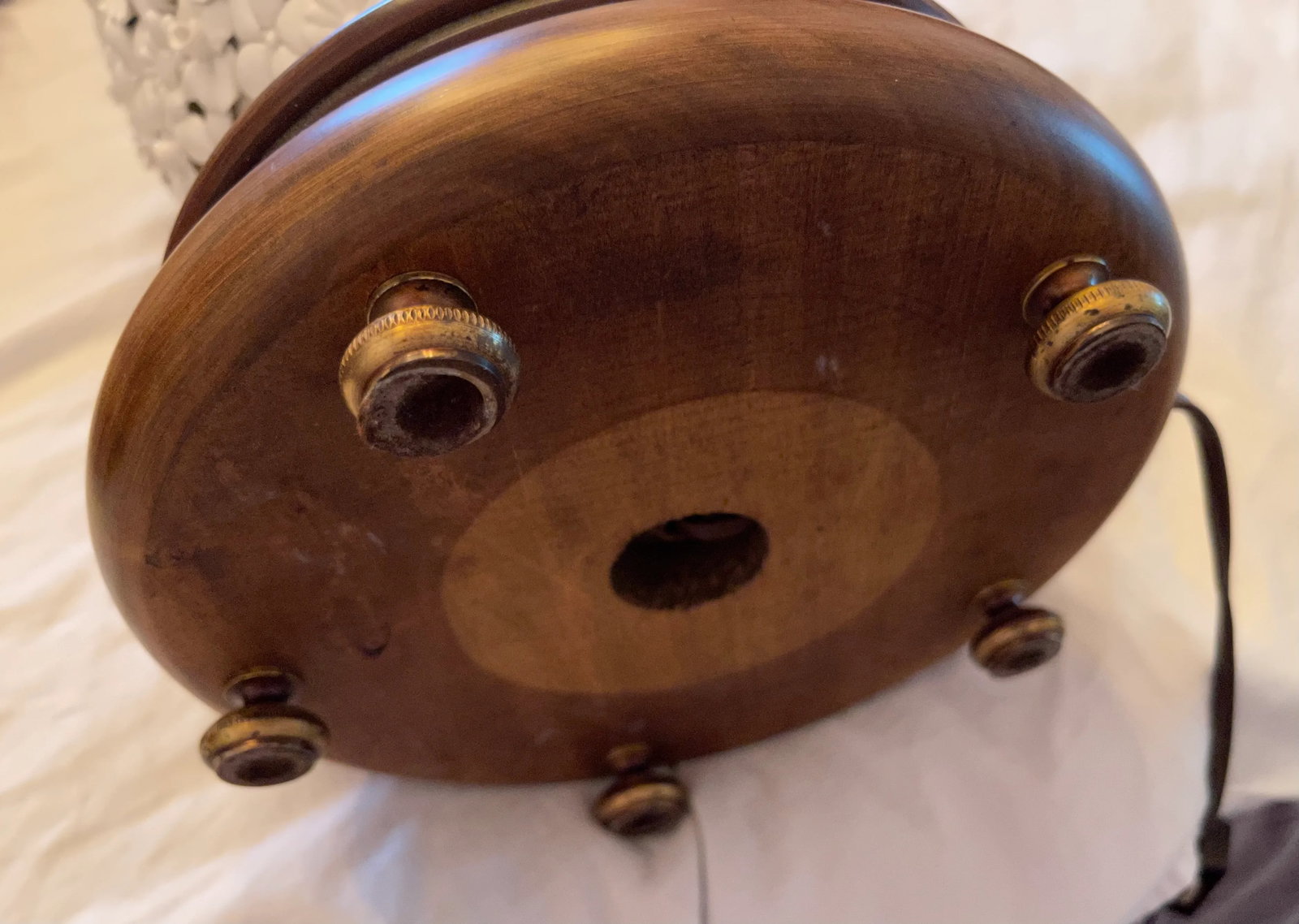 Pair of Blanc De Chine Ginger Jar Table Lamps W/Applied Flowers - 6