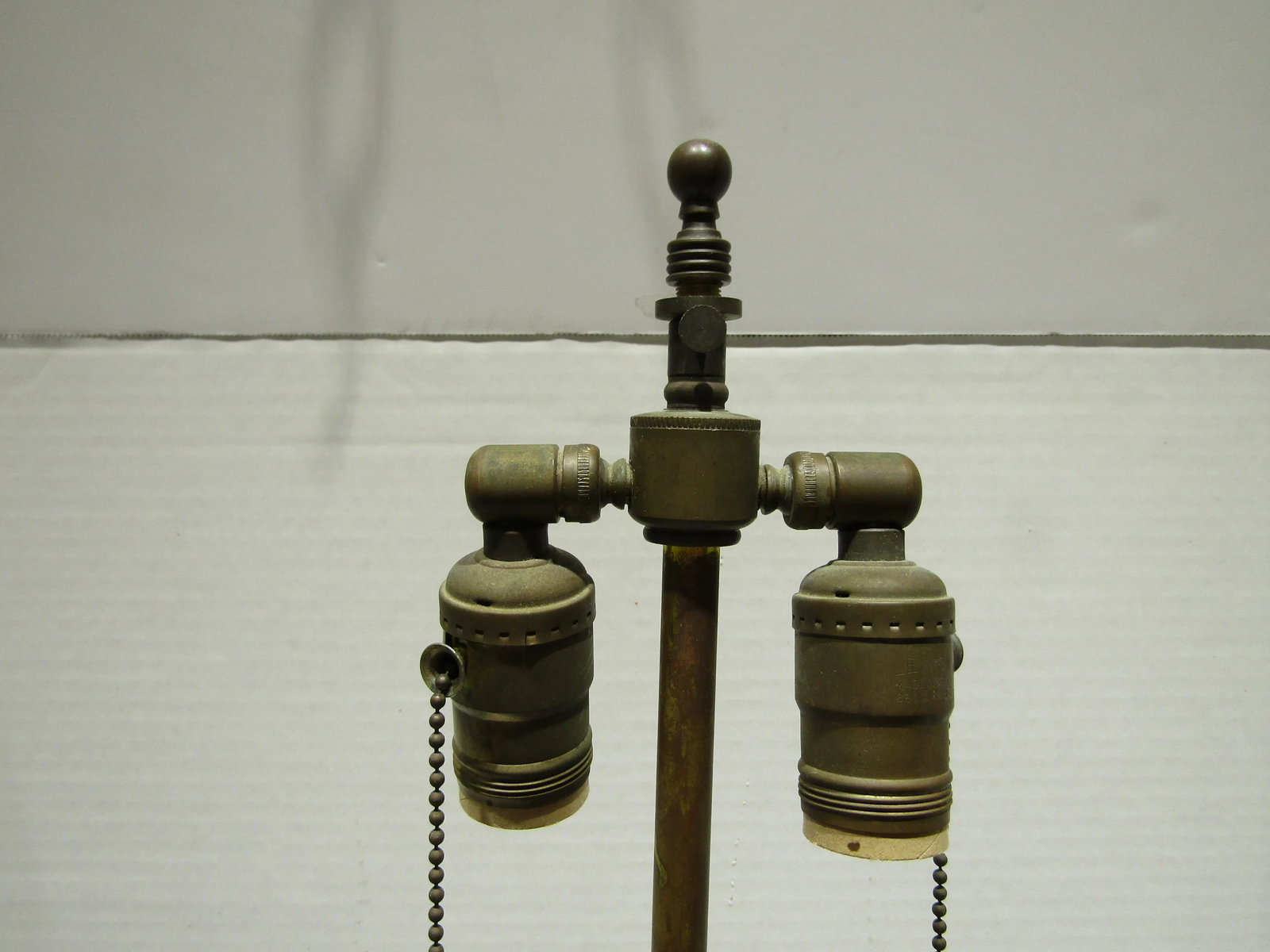 Matched Pair Antique 18th Century Italian Parcel Gilt Wood Candlesticks / Lamps - 12