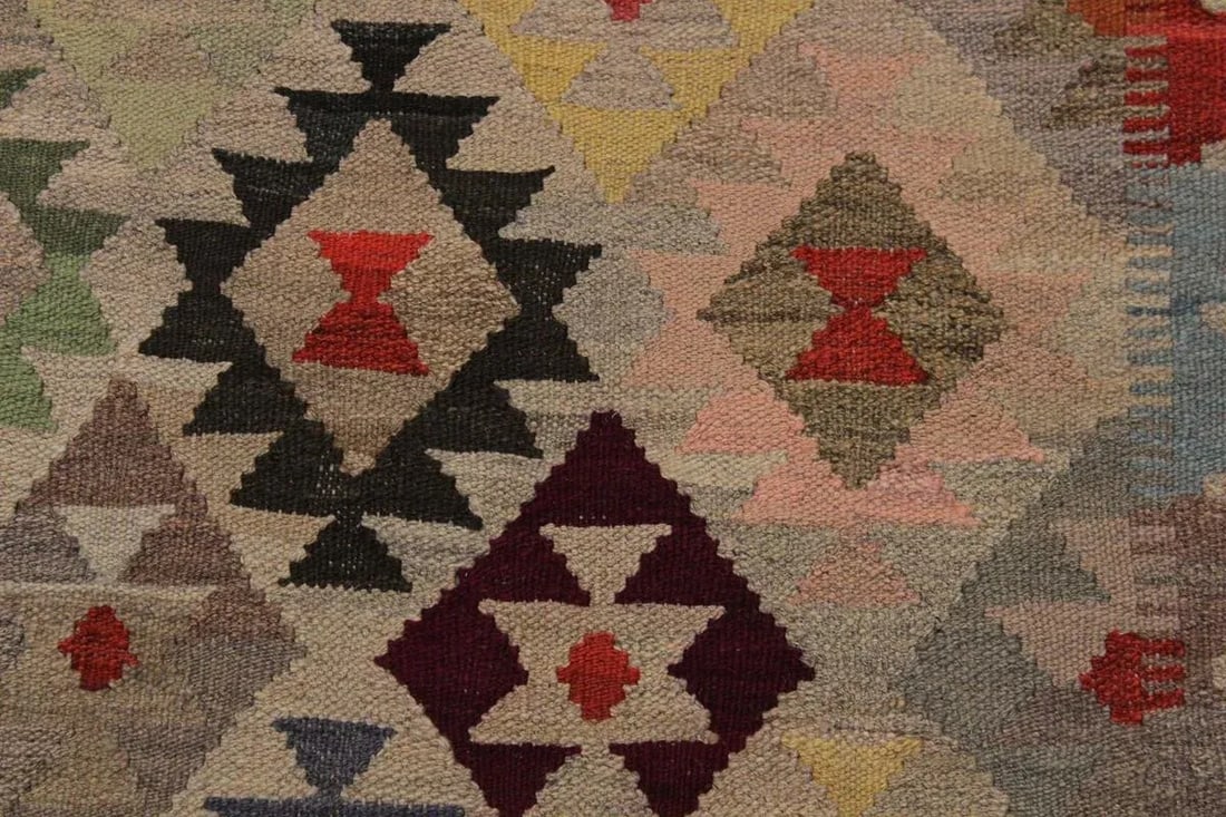Shabby Chic Tribal Kilim Hand-Woven Wool Rug -5"²7"³ × 8"²4"³ - 6