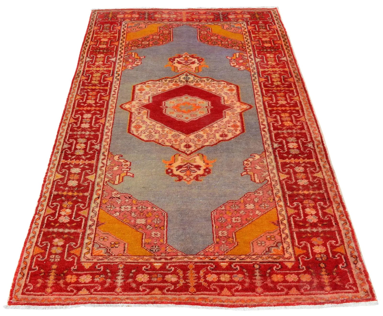Early 20th Century Antique Turkish Rug - 3'7" X 6'3" - 5